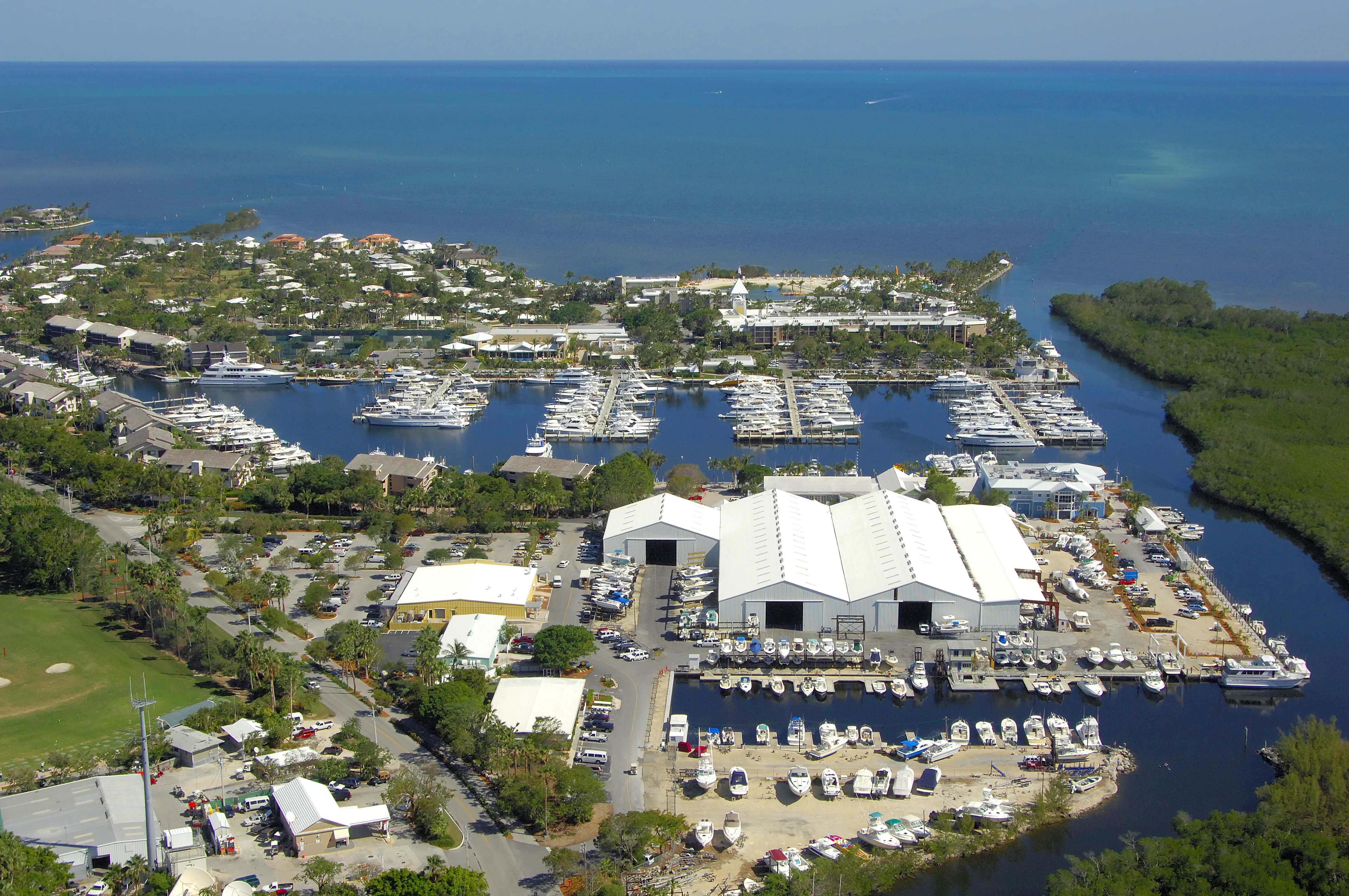 Boatyard and marina at Ocean Reef Club
